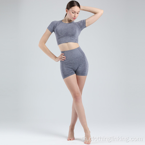 กางเกงขาสั้นโยคะสำหรับผู้หญิงกางเกงรัดรูปออกกำลังกาย